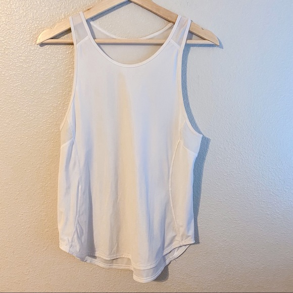 lululemon athletica Tops - Lululemon White Tank Top With Mesh